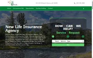 New Life Insurance Agency website