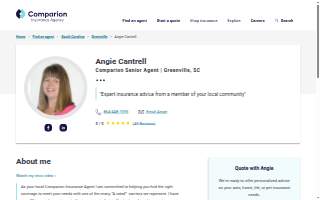 Angie Cantrell at Comparion Insurance Agency