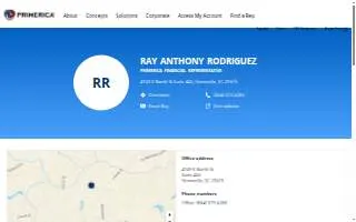 Ray Anthony Rodriguez: Primerica - Financial Services website