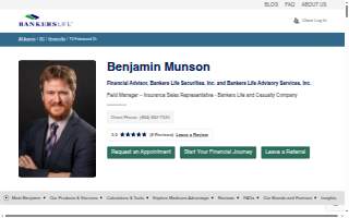 Benjamin Munson, Bankers Life Agent and Bankers Life Securities Financial Representative