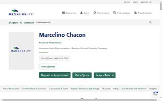 Marcelino Chacon, Bankers Life Agent