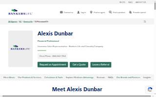 Alexis Dunbar, Bankers Life Agent