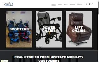Upstate Mobility website