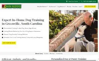 Bark Busters Home Dog Training - Greenville SC website