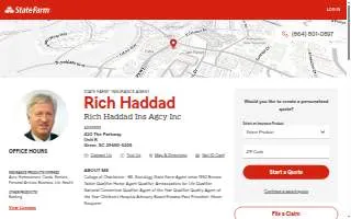 Rich Haddad - State Farm Insurance Agent website