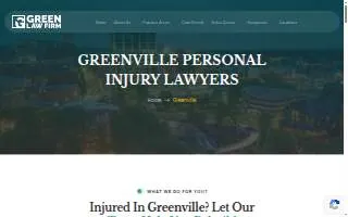 Bill Green Law Firm of Greenville website