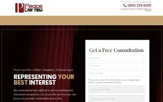 Peace Law Firm website