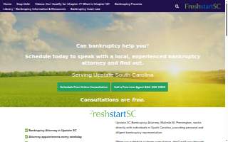 Fresh Start SC - Chapter 7 Bankruptcy