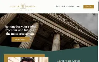 Hunter C. Blouin, Attorney at Law website