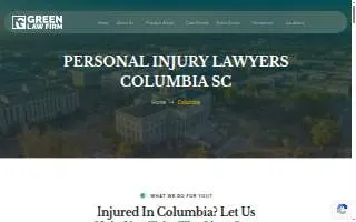 Bill Green Law Firm of Columbia website