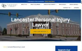 Elrod Pope Accident & Injury Attorneys Lancaster website