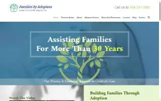 Families by Adoption, LLC / Godwin & Horst, Attorneys at Law website