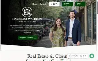 Hassold & Waldron, LLC website