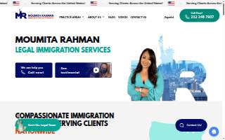 The Law Firm of Moumita Rahman, PLLC website