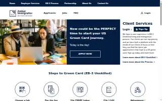 Ambar Immigration website
