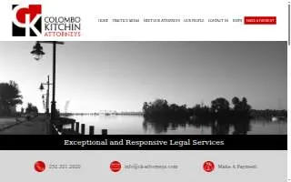 Colombo Kitchin Attorneys website