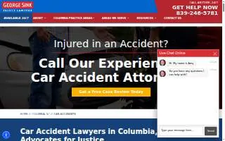 George Sink, P.A. Injury Lawyers of Columbia website