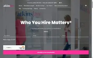 Atkins Law Firm website