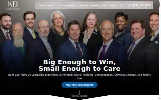 KD Trial Lawyers website