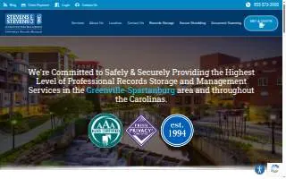 Stevens & Stevens Business Records Management website