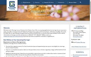 Greenville County Marriage License