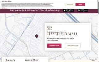 The Cheesecake Factory of Greenville website