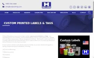 Holland Manufacturing Company - South Carolina website