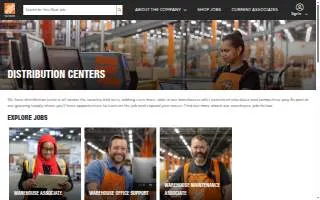 The Home Depot Distribution Center of Greenville website