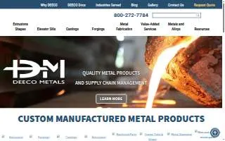 DEECO Metals website