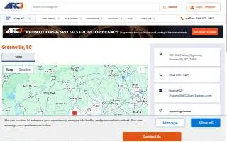 Arc3 Gases of Greenville website