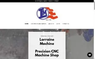 Lorraine Machine Inc website