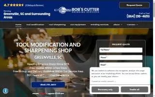 Bob's Cutter Grinding Service website