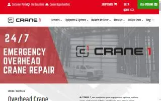 Crane 1 Services website