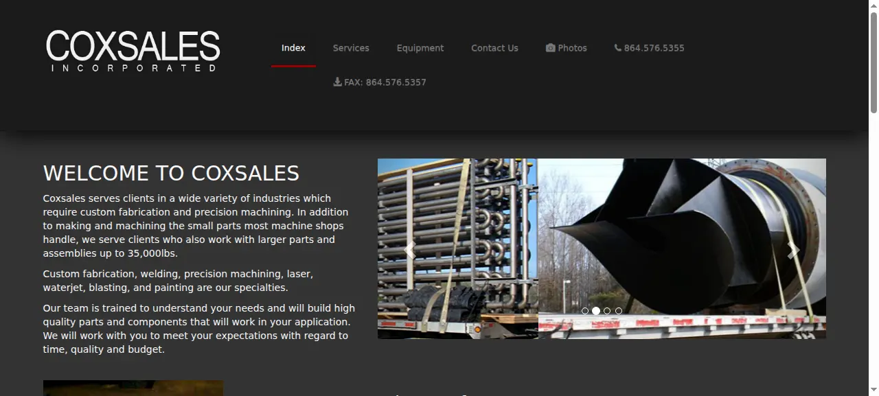 Coxsales, Inc. website