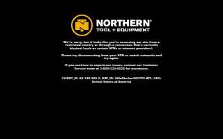 Northern Tool + Equipment of Greenville website