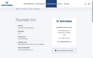 Wirthwein Fountain Inn, LLC website