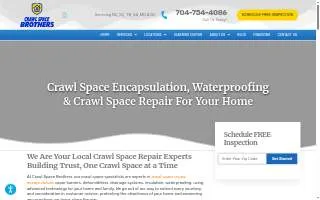 Crawl Space Brothers of Greenville website