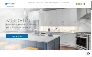 Prodigy Cabinetry website