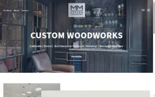MM Custom Woodworks website
