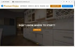 Premium Choice Cabinetry website