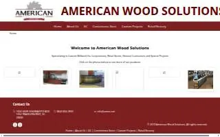 American Wood Solutions website