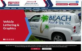 Signs By Tomorrow Greenville website