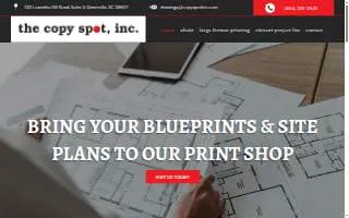 The Copy Spot Inc. website