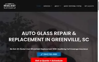 Resilient Auto Glass website