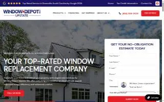 Window Depot USA of The Upstate and Greater Greenville website