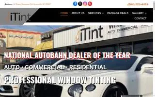 iTint Window Tinting website