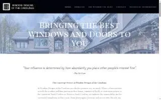 Window Designs of the Carolinas, Inc. website