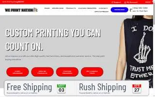 T-Shirt Nation website