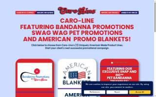 Caro-Line featuring Bandanna Promotions, Swag-Wag Pets & American Blankets