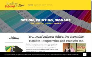 Bradham Printing website